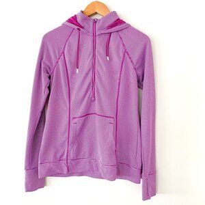 Tangerine Purple 1/2 Zip Athletic‎ Hoodie – Size M